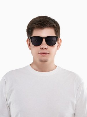 Очки солнцезащитные OneSun, uv 400, 14x14x4.5 см, линза 4.5x5.2 см, черные