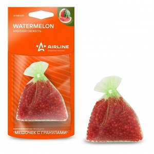 Ароматизатор подвесной Airline «Мешочек с гранулами» Watermelon (Арбузная свежесть), полимерный, 20г, арт. AFME029
