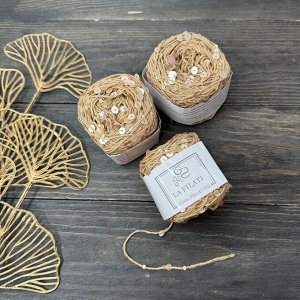 Пайетки на хлопке 50 гр/120 м  La Filati