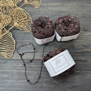 Пайетки на хлопке 50 гр/120 м  La Filati
