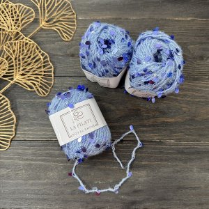 Пайетки капелька 50 гр/70 м La Filati