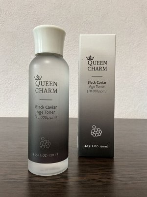 QUEEN CHARM Тонер для лица с экстрактом чёрной икры 1%, 120 мл