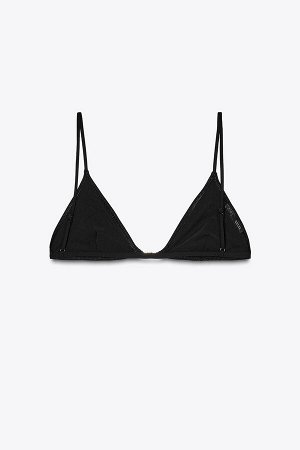 купальник ЦВЕТ как на первом фото ТРЕУГОЛЬНЫЙ БИКИНИ-ТОП (TRIANGEL-BIKINITOP) Треугольный верх бикини с узкими регулируемыми бретелями. внутренняя подкладка. Застежка спереди на металлический крючок. 