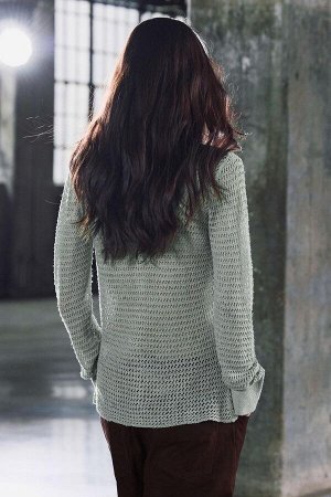 топ ЦВЕТ как на первом фото Укороченный кардиган с воротником-поло (STRICKPULLOVER MIT POLOKRAGEN IM CROPPED-DESIGN) Свитер из трикотажного полотна. Воротник-поло и длинные рукава. Застежка на пуговиц