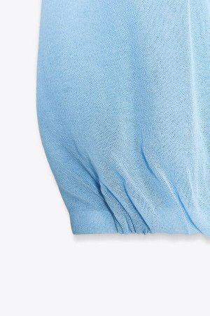 топ ЦВЕТ как на первом фото ТРИКОТАЖНЫЙ ТОП ПОЛО (POLO-STRICKTOP) Топ с воротником-поло и безрукавкой. Эластичный подол. СОСТАВ МАТЕРИАЛА, ИНСТРУКЦИИ ПО УХОДУ И ПРОИСХОЖДЕНИЕ СОСТАВ МАТЕРИАЛА НАРУЖНЫЙ
