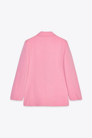 пиджак ЦВЕТ как на первом фото БЛЕЙЗЕР ОВЕРСАЙЗ (OVERSIZE-BLAZER) Свободный блейзер с воротником-лацкан. Длинные рукава с подплечниками. Карманы спереди и на груди. внутренняя подкладка. Подол с разре