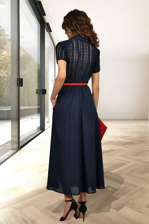 Платье Платье МиА-Мода 1019 
Состав ткани: ПЭ-100%; 
Рост: 164 см.

Помимо моделей, полностью выполненных из ажурной ткани, дизайнеры представляют варианты с частичной кружевной отделкой. Изящное мол