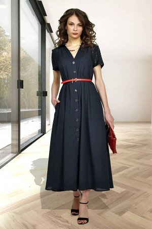 Платье Платье МиА-Мода 1019 
Состав ткани: ПЭ-100%; 
Рост: 164 см.

Помимо моделей, полностью выполненных из ажурной ткани, дизайнеры представляют варианты с частичной кружевной отделкой. Изящное мол