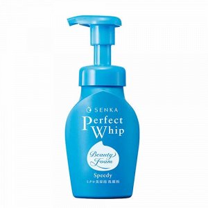 Очищающая пенка для лица с серицином и гиалуроновой кислотой SHISEIDO Senka PERFECT WHIP SPEEDY