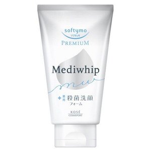 Очищающая бактерицидная пенка Kose Softymo Premium Mediwhip