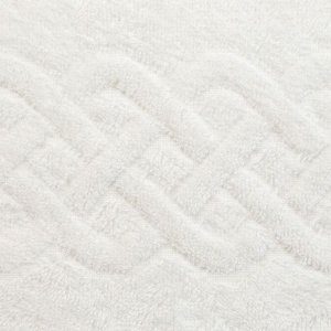 Полотенце махровое «Plait», цвет белый, 100х150 см