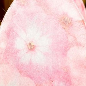 Набор банный "Розовые фиалки" с термопечатью ( шапка, коврик, рукавица)