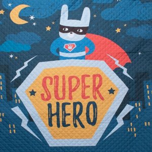 Покрывало 1,5 сп Super hero, 145*210 см, микрофибра