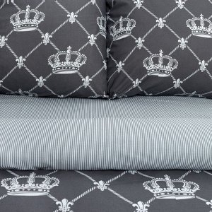 Постельное бельё евро «Этель» Crown, бязь