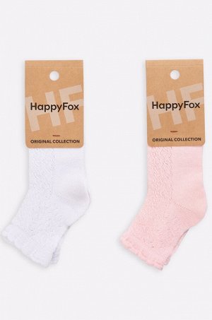 Носки для девочки ажурные 2 пары Happyfox