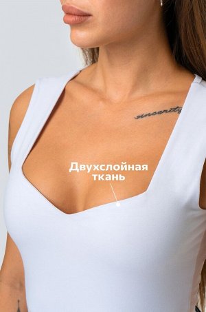 Женский трикотажный топ с вырезом Happyfox