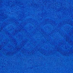 Полотенце махровое «Plait», цвет синий, 100х150 см
