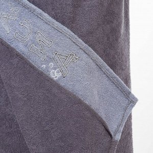 Набор д/сауны махр. муж. (Килт(юбка)(70х160+-2), полотенце 50х90), цвет серый