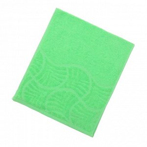 Полотенце махровое «Волна», размер 30х70 см, цвет светло-зелёный, 300 г/м?
