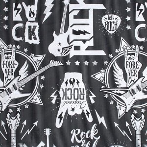 Постельное бельё "Этель" 2 сп Rock&amp;Roll 175*215 см, 200*220 см, 70*70 см -2 шт,100% хл, бязь 125 г/м2