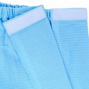 Накидка женская для сауны, 75x150 см, хлопок 100%, небесная