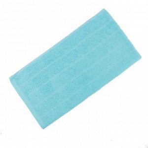 Полотенце махровое, размер 30х60 см, цвет голубой, жаккард