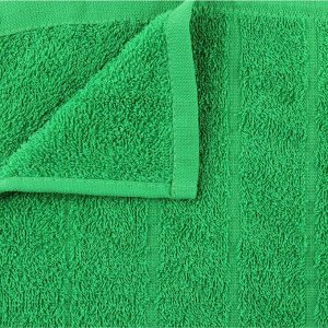 Полотенце махровое жаккардовое 30x60 см хлопок 280 г/м2 Зеленый