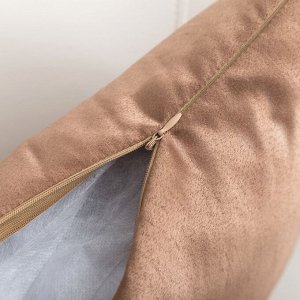 Декоративная подушка «Этель» 40?40 см Дамаск CAPPUCCINO SOLID, 100% п/э