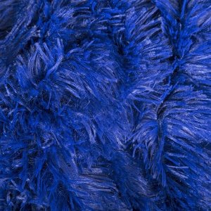Плед мех «Шиншилла», двухсторонний, 240х220 см, синий