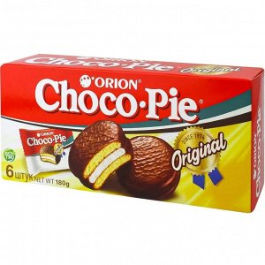 Печенье Orion Choco-pie в глазури 30 г х 6 шт в упаковке
