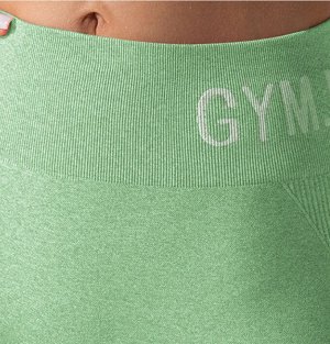 Женские бесшовные спортивные моделирующие шорты, зеленый