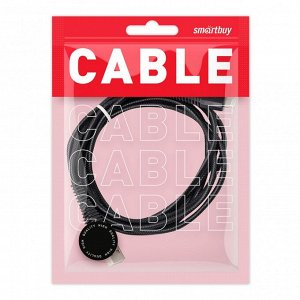 Кабель питания для Айфона (провод для Iphone) USB - 8-pin, "карбон", экстрапрочный, 2.0 м, до 2А, черный (iK-520n-2)