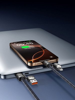 Зарядный USB кабель, универсальный 4в1 для Ноутбуков, iPhone, Android, Remax С7, 240W MAX, 5A MAX, 1,5 метра