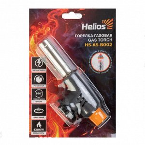 Горелка газовая с пьезоподжигом (HS-AS-B002) Helios Горелка газовая с пьезоподжигом (HS-AS-B002) Helios [149х40х57мм, 1,3 кВт, 135г]