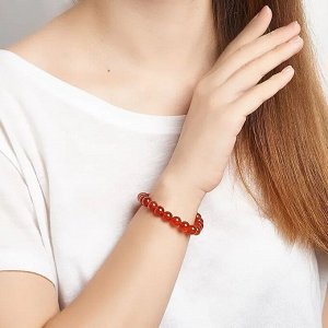 Браслет из сердолика шарик 8мм