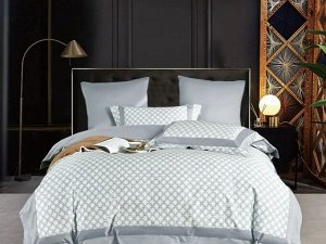 Комплект постельного белья Евро, египетский хлопок Premium 2249-6