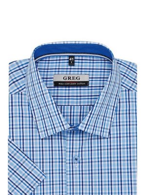 Сорочка мужская короткий рукав GREG 225/201/6141/Z/1p