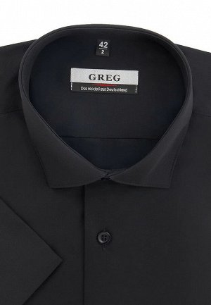 Сорочка мужская короткий рукав GREG 340/109/BLK/Z_V