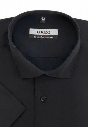 Сорочка мужская короткий рукав GREG 340/109/BLK_V