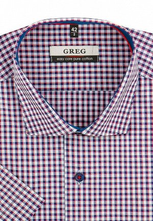 Сорочка мужская короткий рукав GREG 264/101/6723/Z/1p