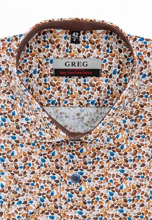 Сорочка мужская короткий рукав GREG 523/101/14653/Z/1