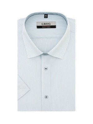 Сорочка мужская короткий рукав GREG 121/207/0373/ZN/1p STRETCH