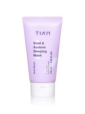 Tiam Ночная маска с муцином улитки и азуленом Snail & Azulene Sleeping Mask
