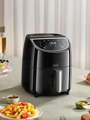 Аэрофртюрница, аэрогриль электрическая Hoco AirFryer, 1000 Вт, 3,5 литра