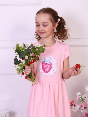 Платье для девочки Сладкая ягодка кор. рукав