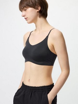 UNIQLO Wireless Bra Relax U-Neck – бескаркасный бра с U-образным вырезом - 09 BLACK