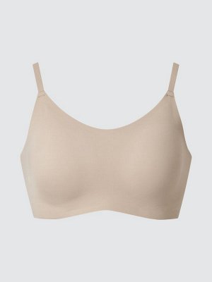 UNIQLO Wireless Bra Relax U-Neck – бескаркасный бра с U-образным вырезом - 60 LIGHTBLUE