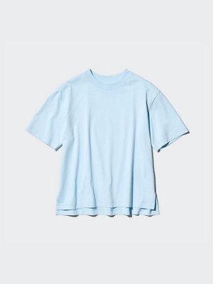 UNIQLO - легкая футболка Airism с круглой горловиной - 11 PINK