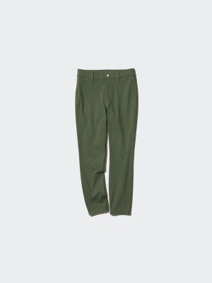 UNIQLO - ультрастретч укороченные леггинсы-брюки 57 OLIVE