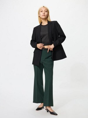 UNIQLO - расклешенные смарт-брюки - 59 DARKGREEN
